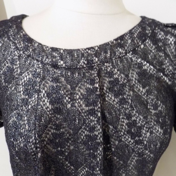 MARC by Marc Jacobs Black Lace Top, Small - Picture 2 of 4